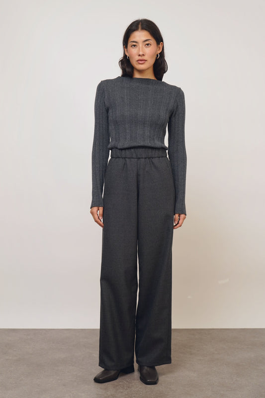 Pants straight | anthracite