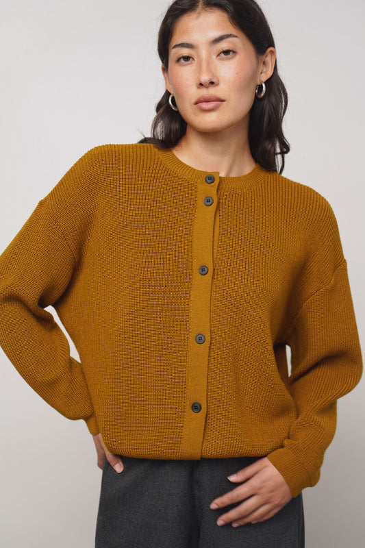 Cardigan reversible | gold