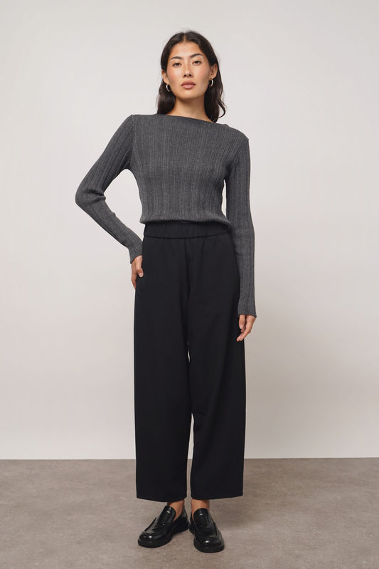 Pants cotton | black