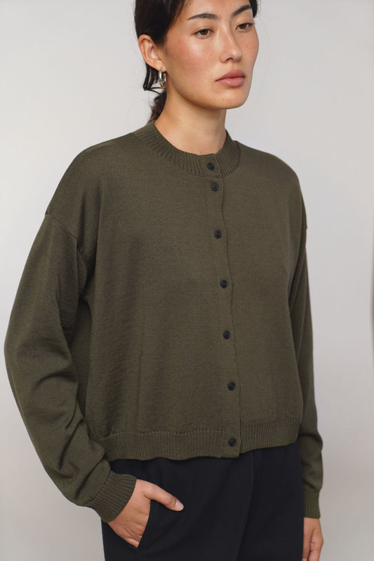 Cardigan fine | forest