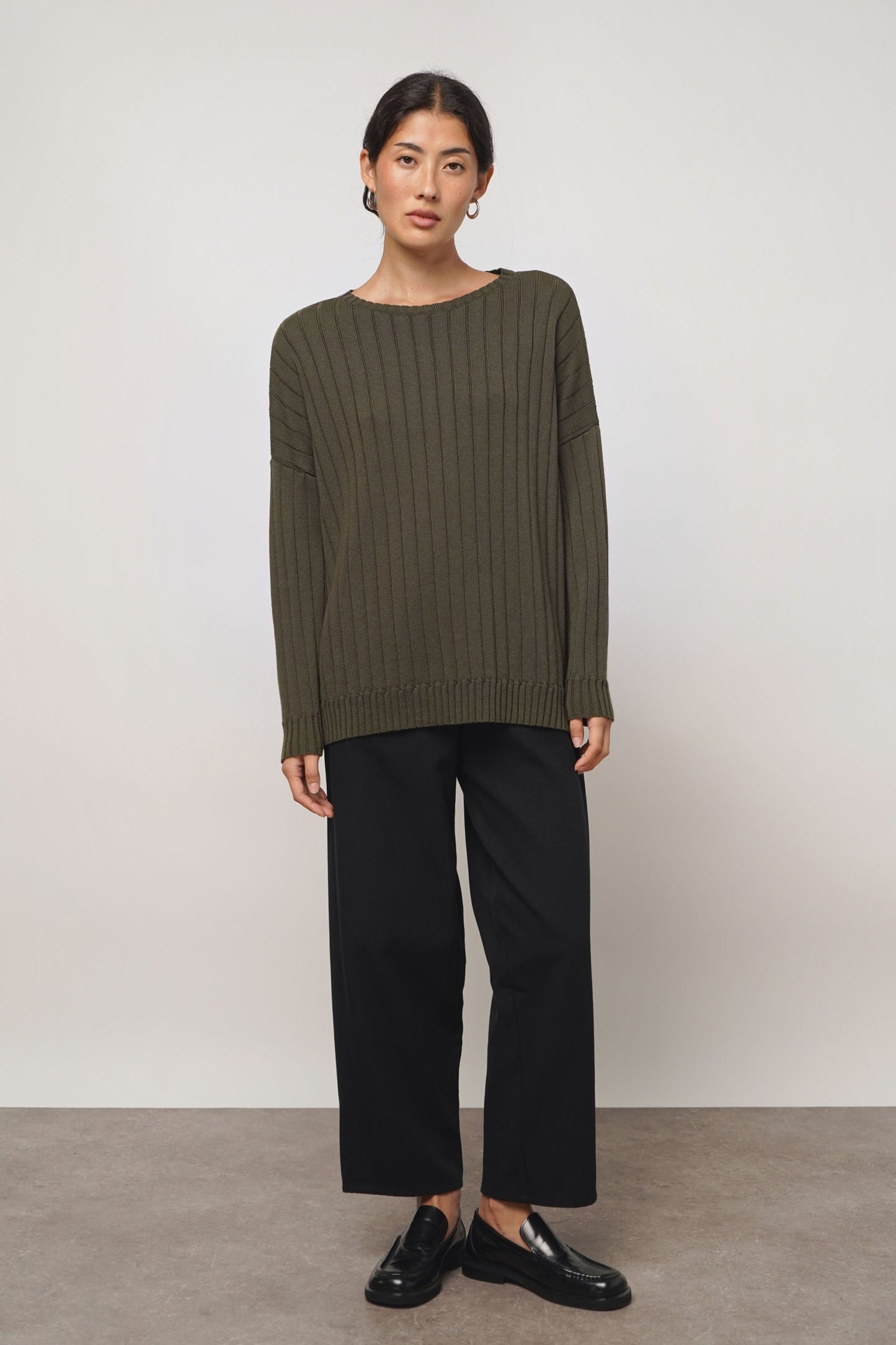 Pullover rib | forest