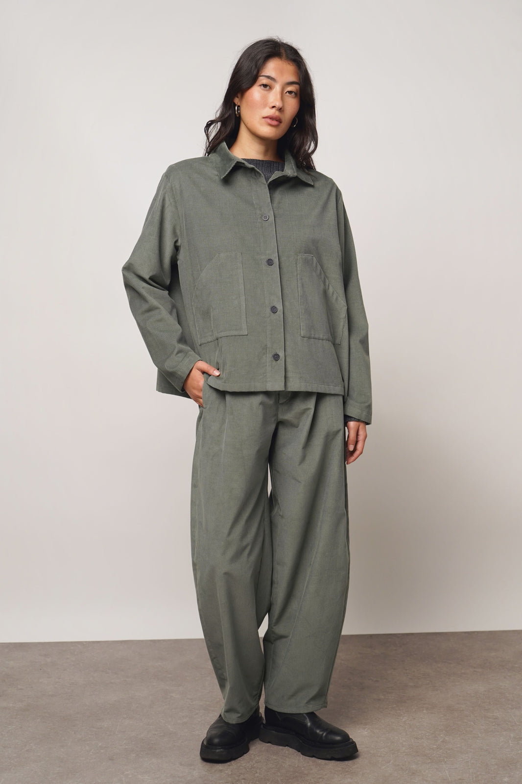 Blouse cord | sage