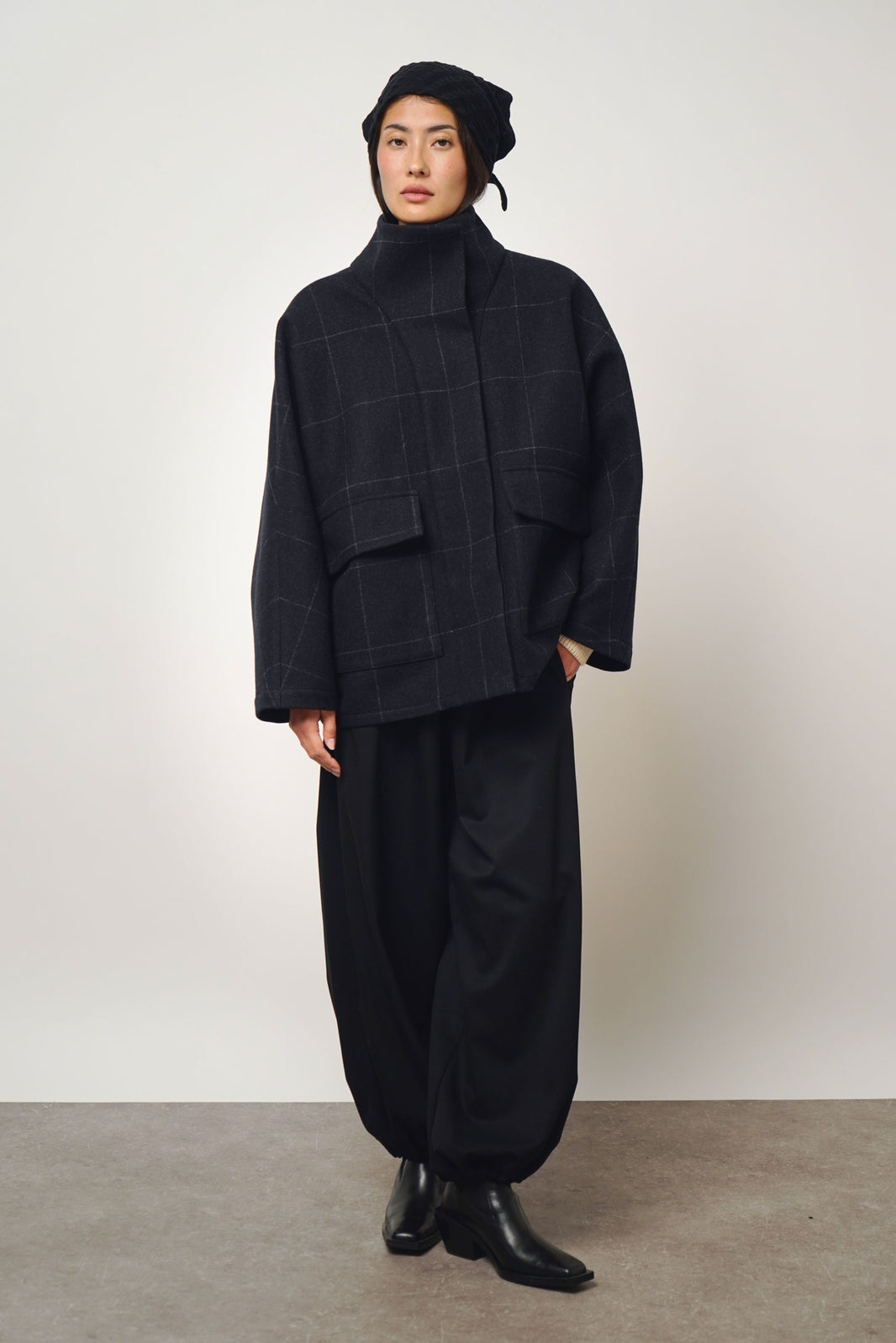Jacket pocket | black check