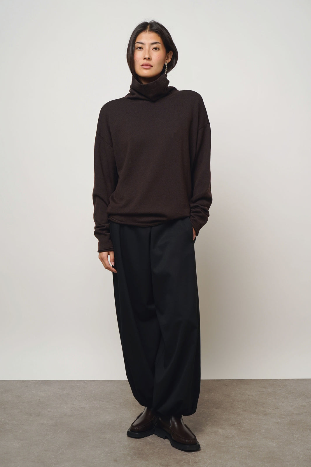 Pullover turtleneck | espresso