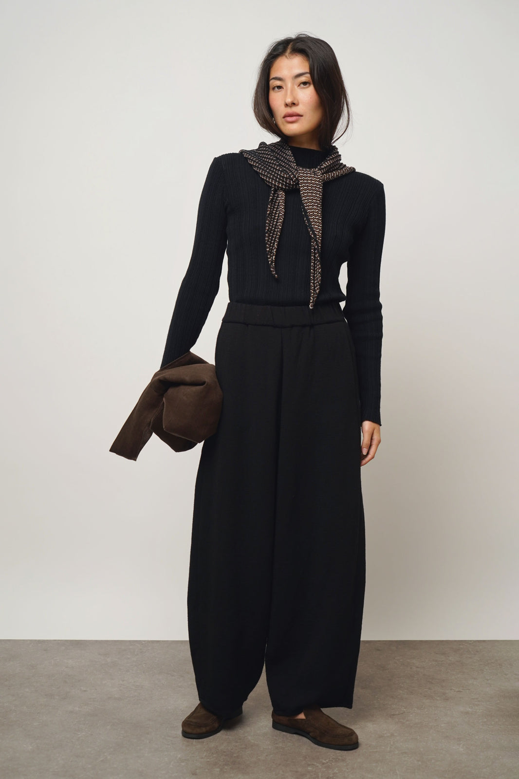 Pants wide | black