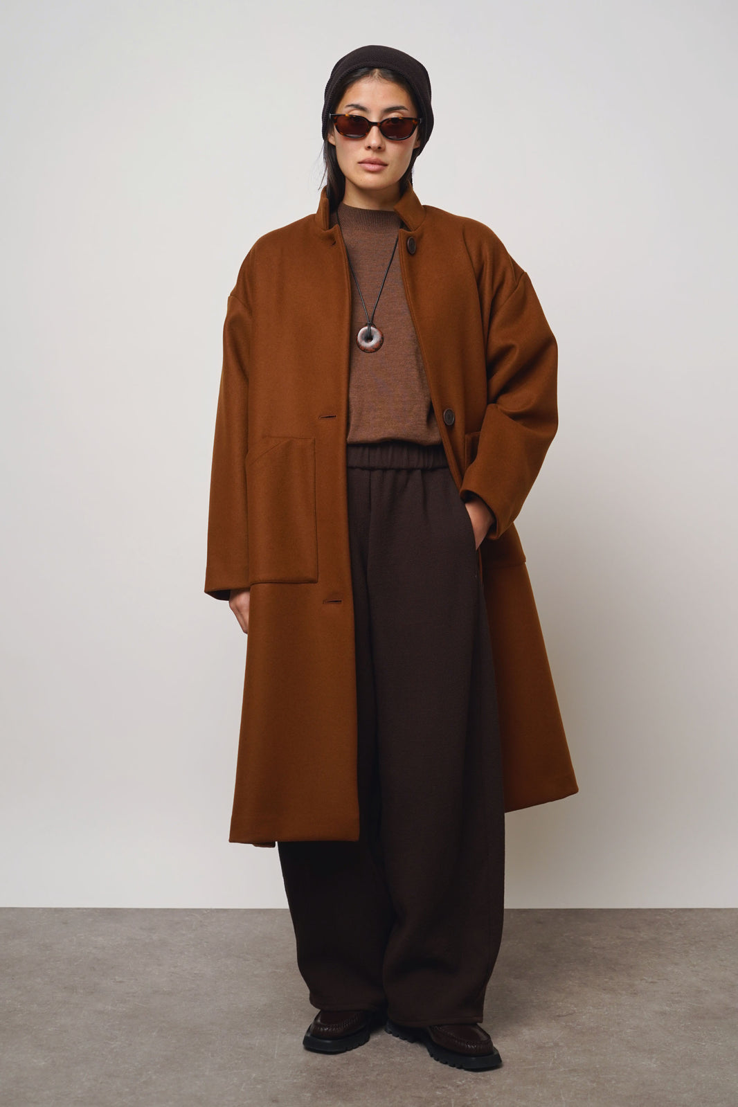 Coat | hazel