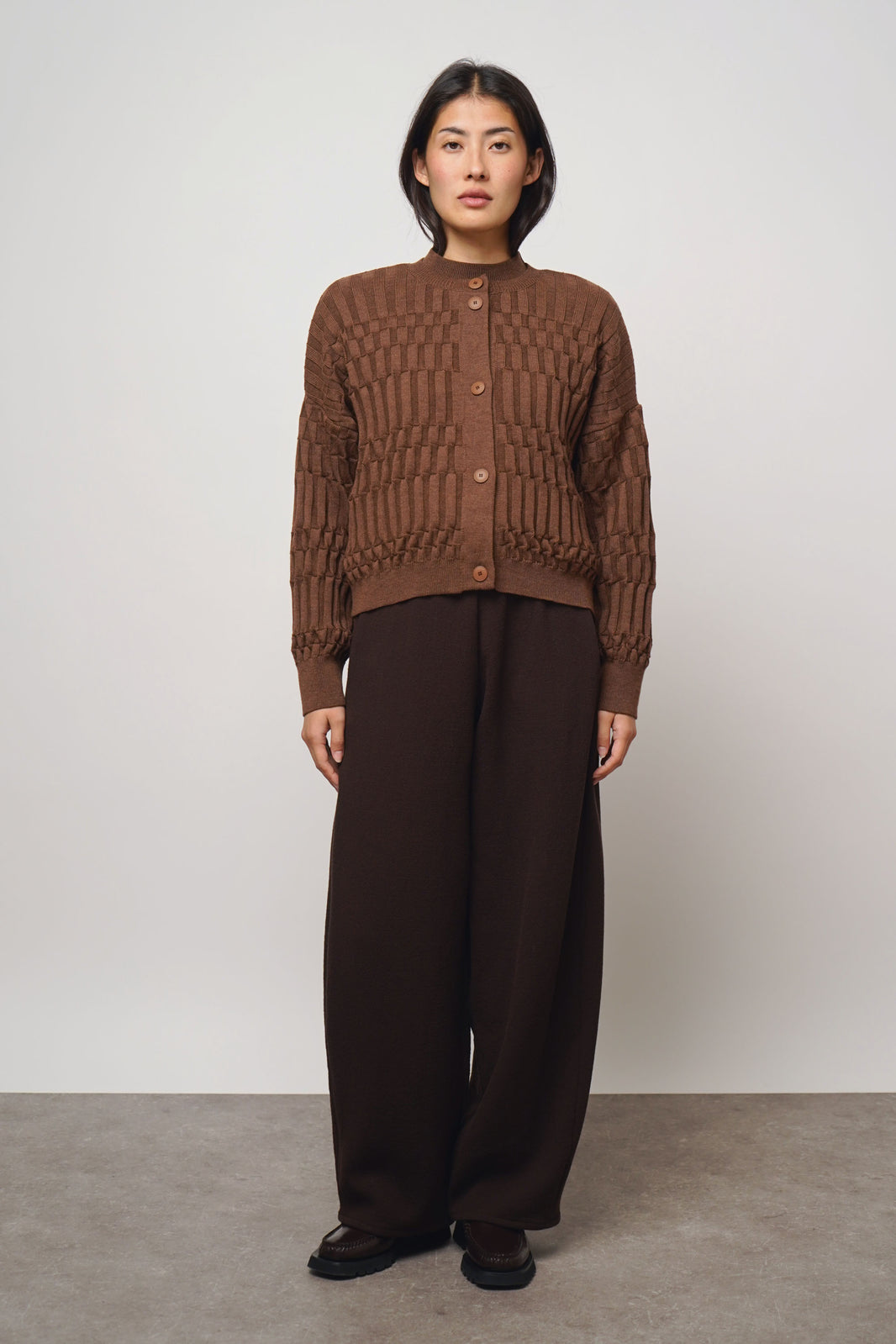 Cardigan check | hazel