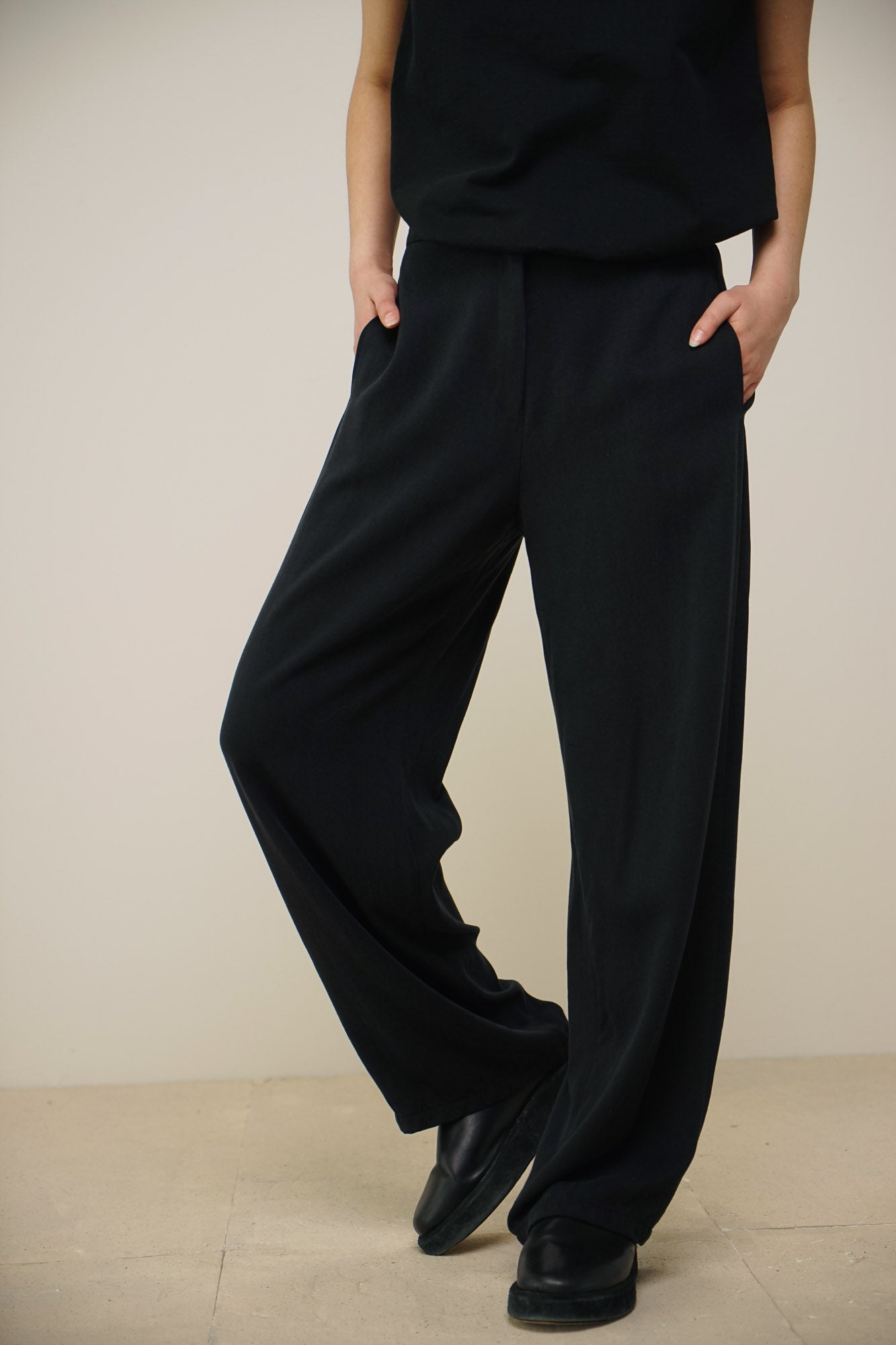 Pants straight | black