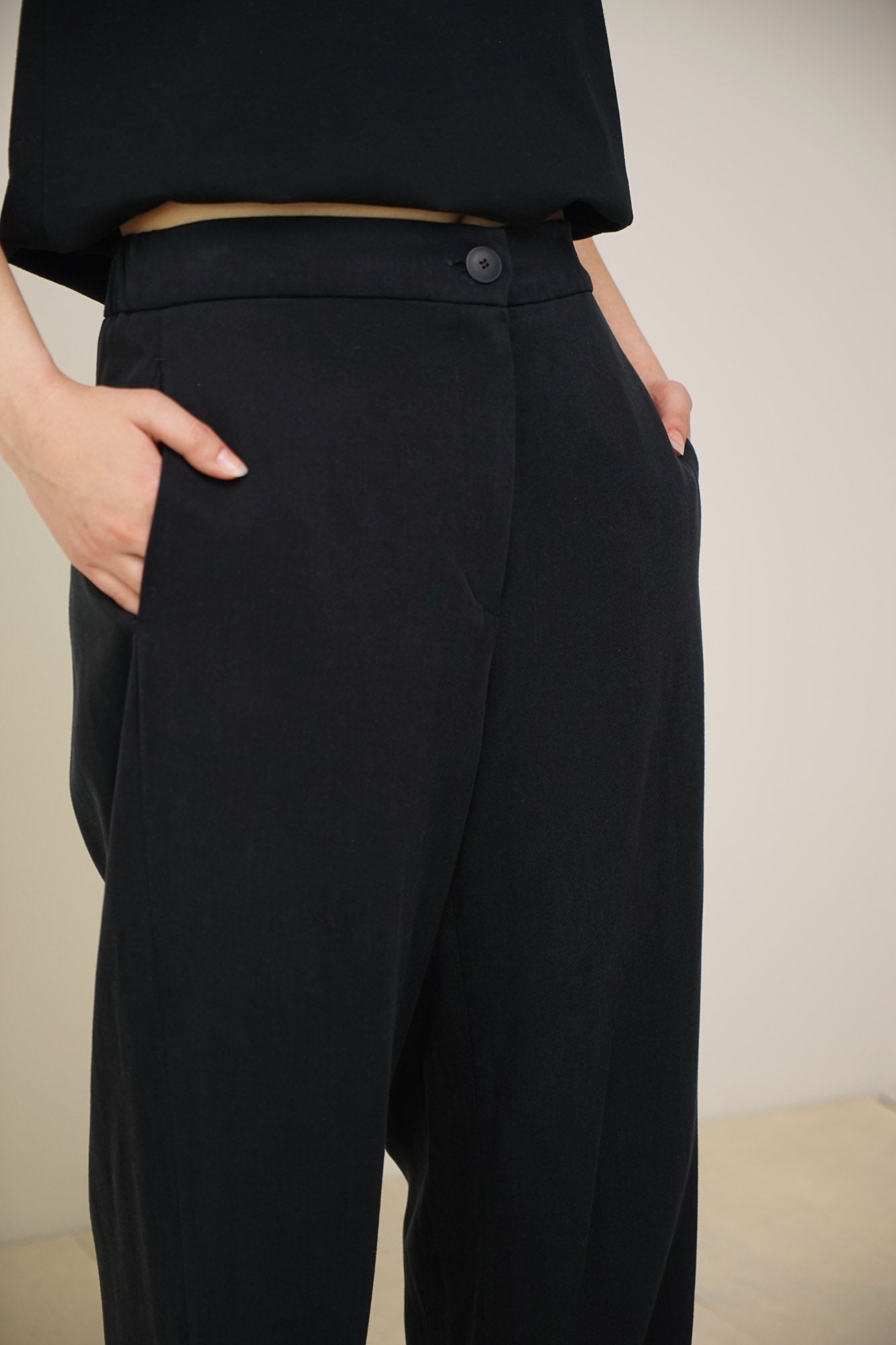 Pants straight | black