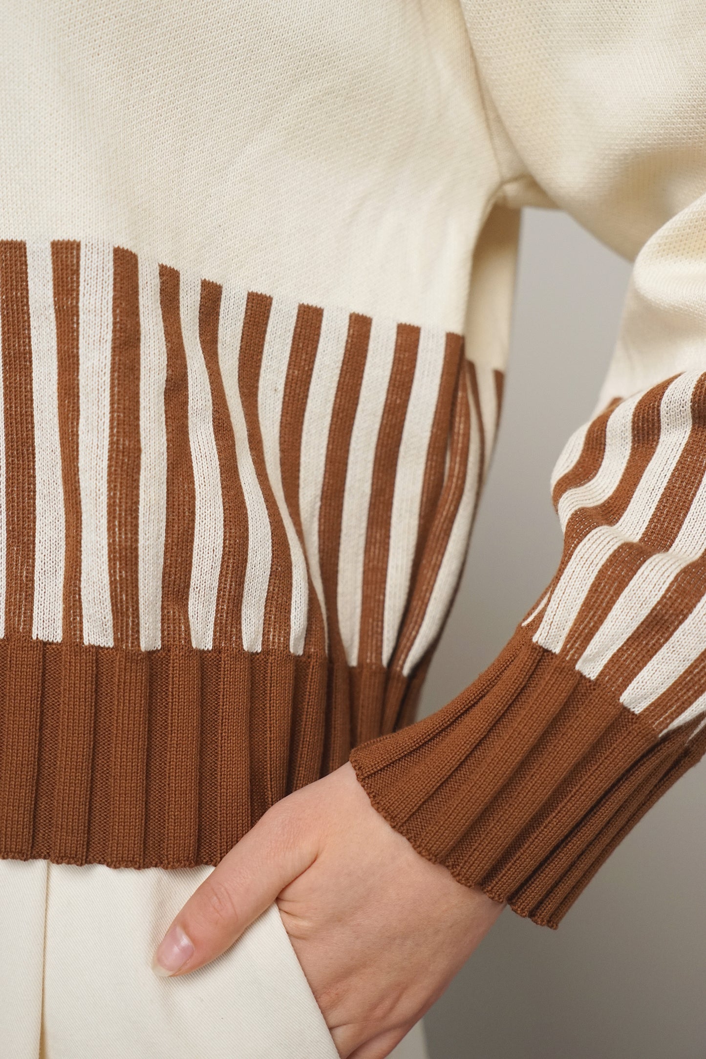 Pullover stripes | natur-hazel