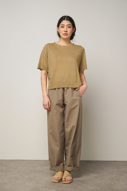 Shirt linen | camel