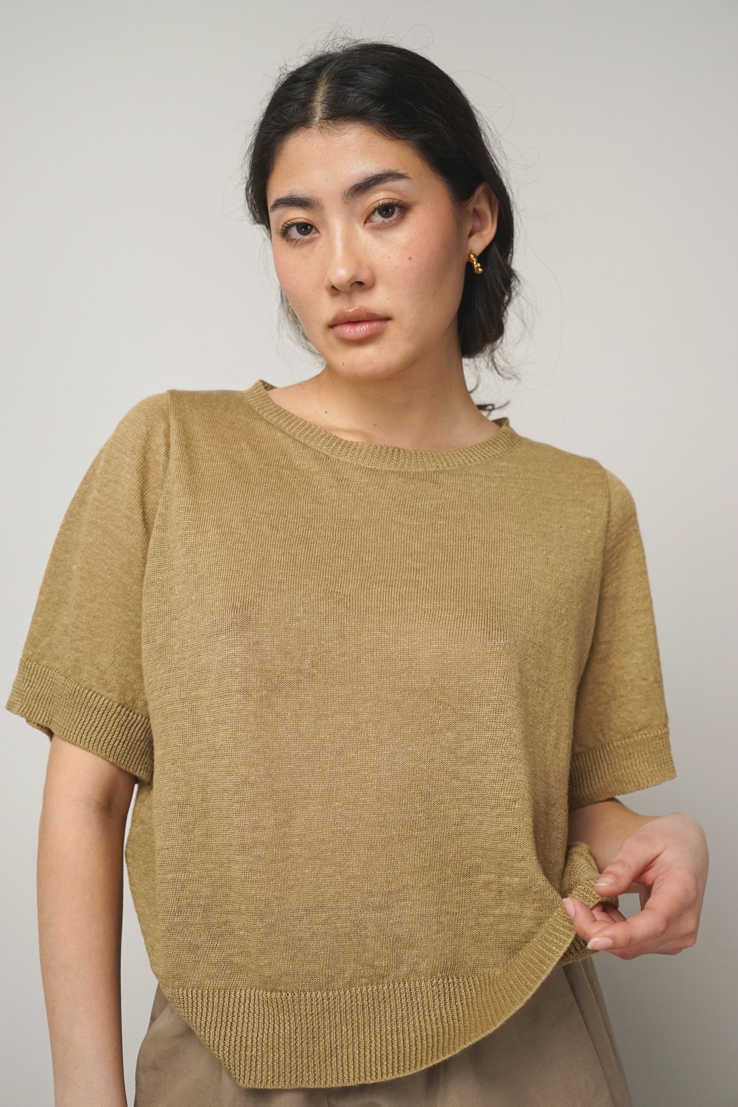 Shirt linen | camel
