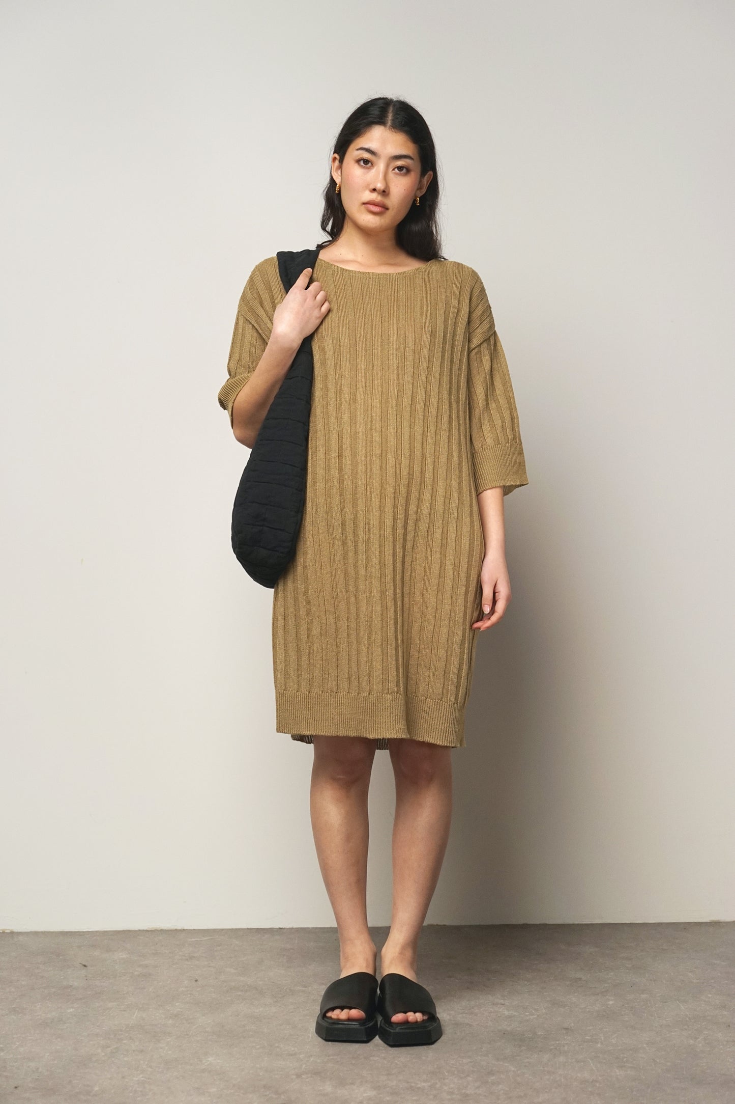 Dress linen | camel