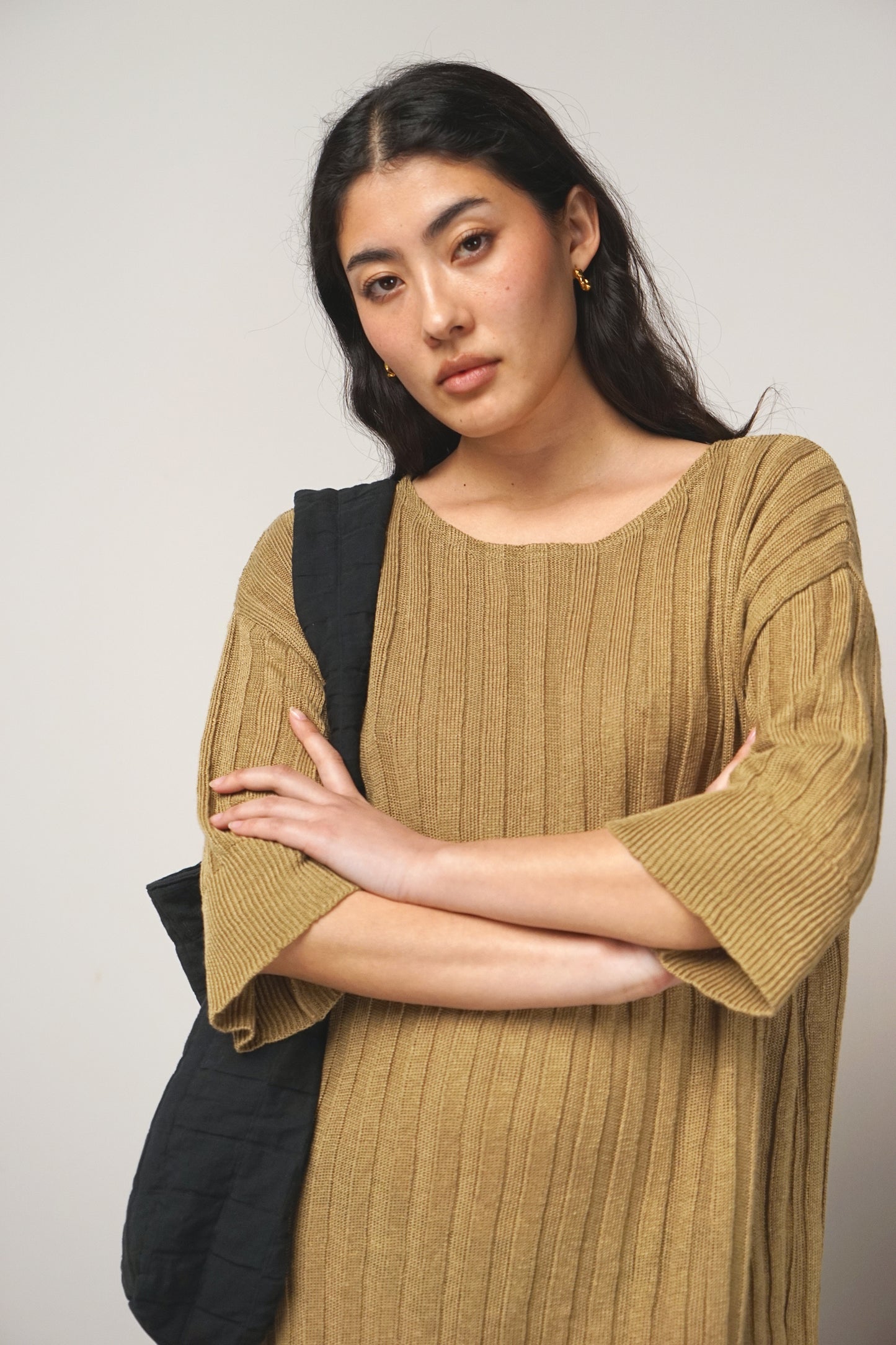 Dress linen | camel