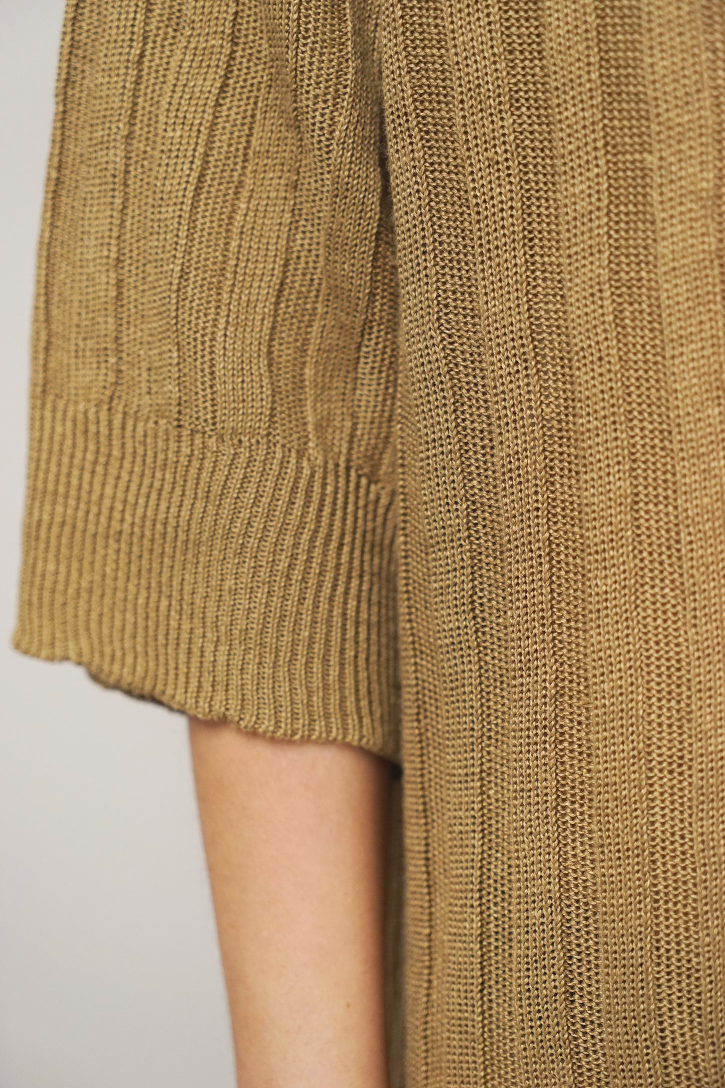 Dress linen | camel