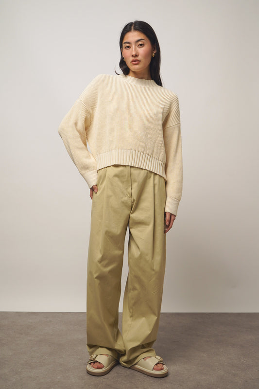Pants pleats | mustard