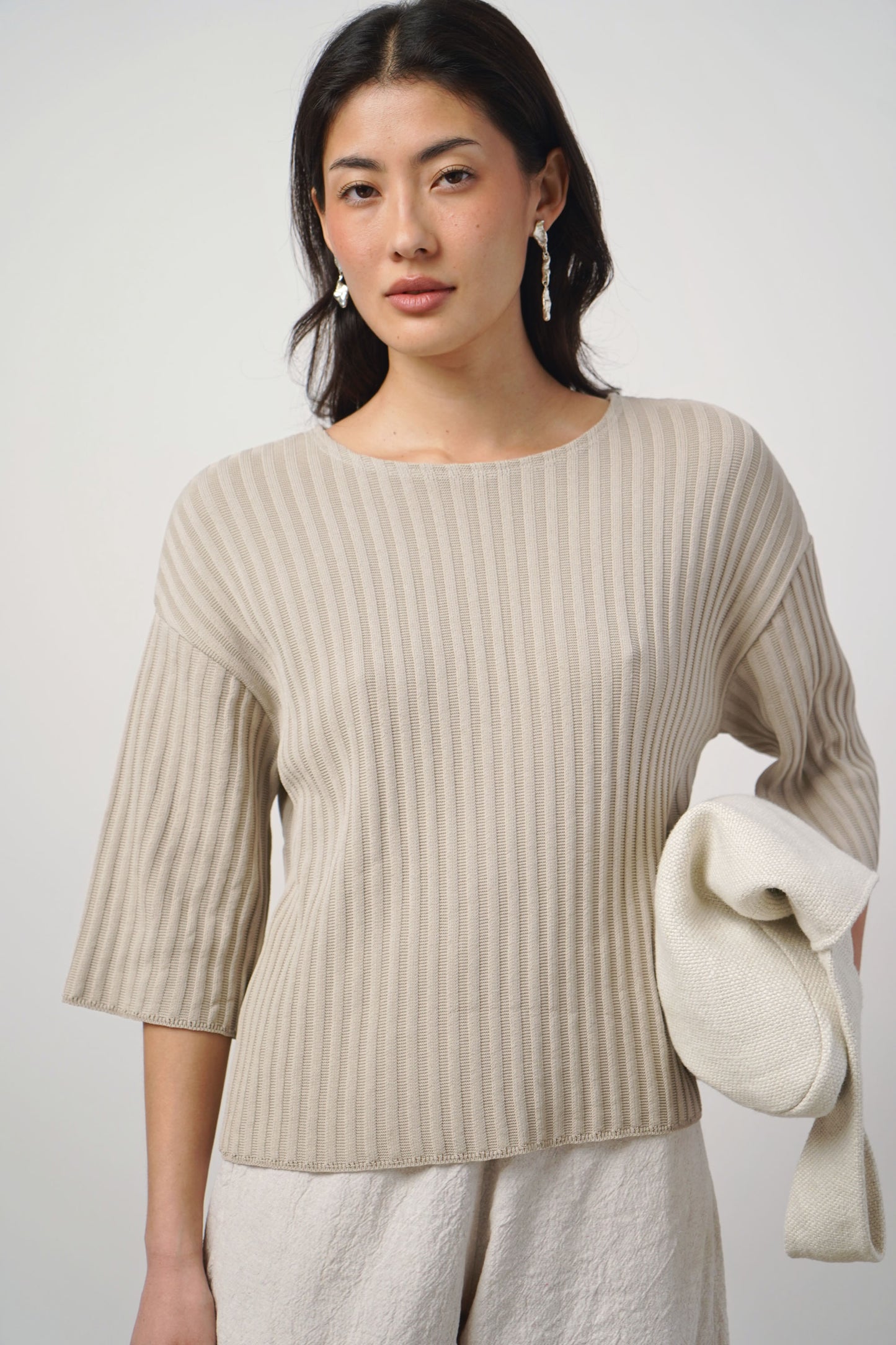 Pullover fine | sand