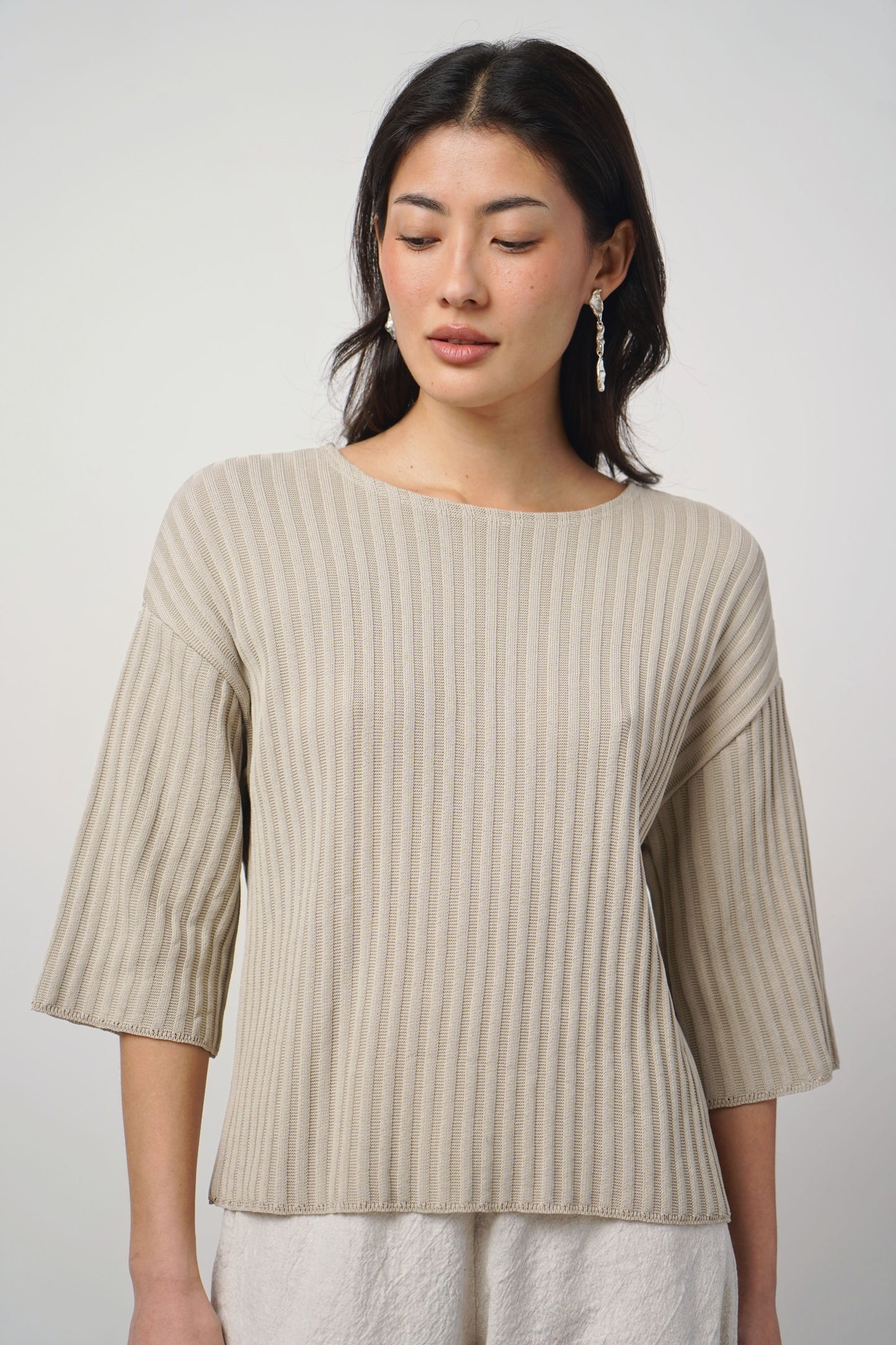 Pullover fine | sand