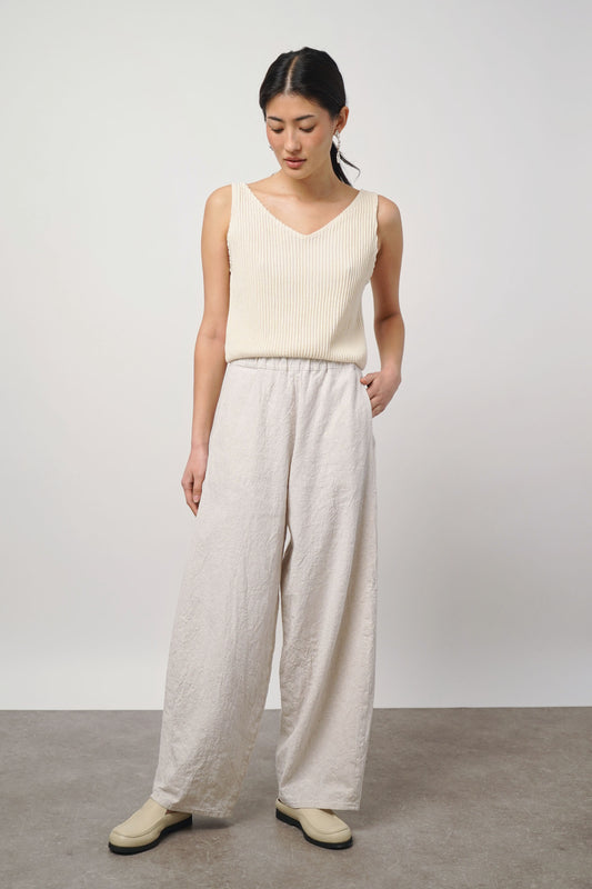 Pants wide | greige