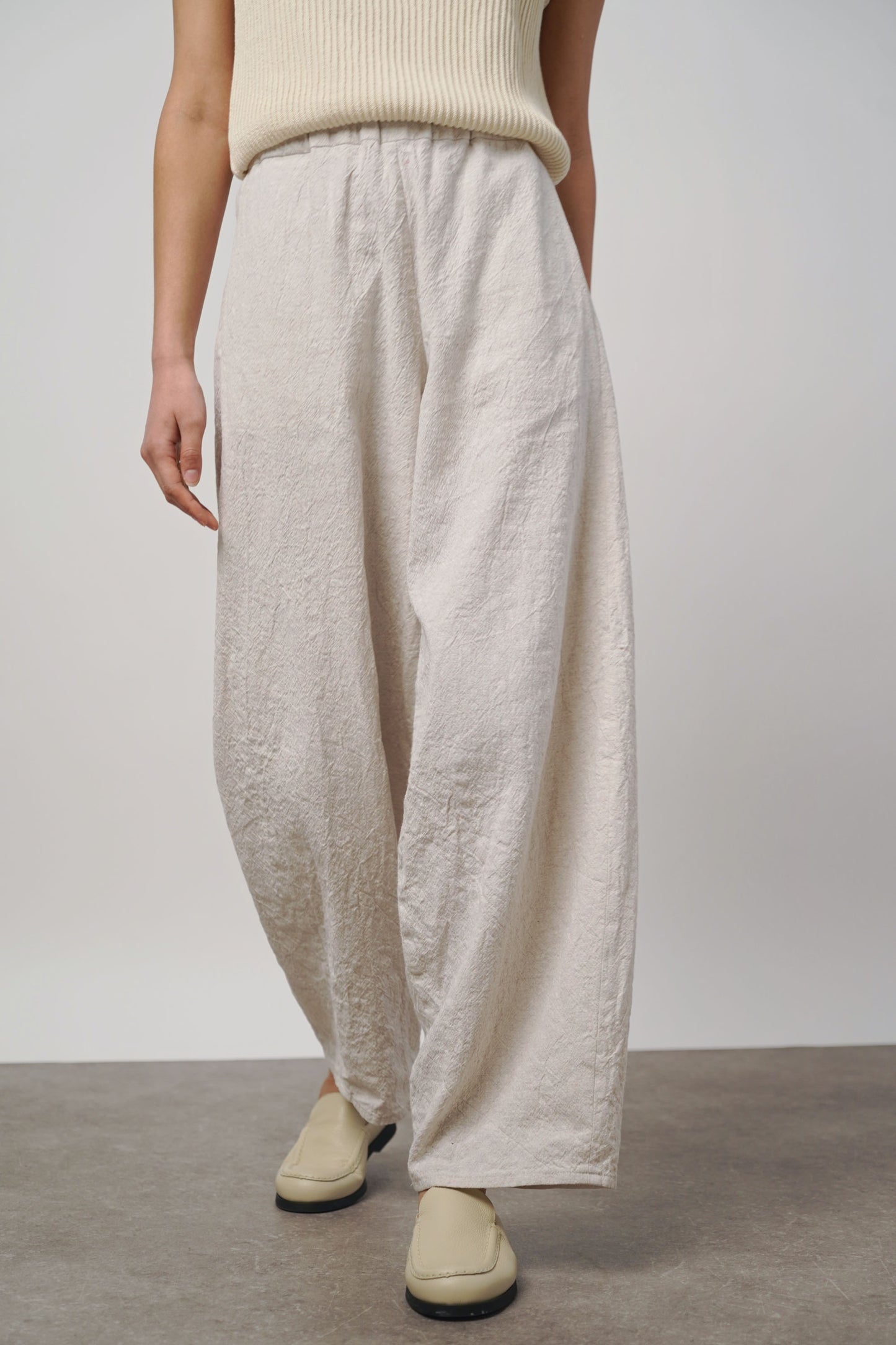 Pants wide | greige