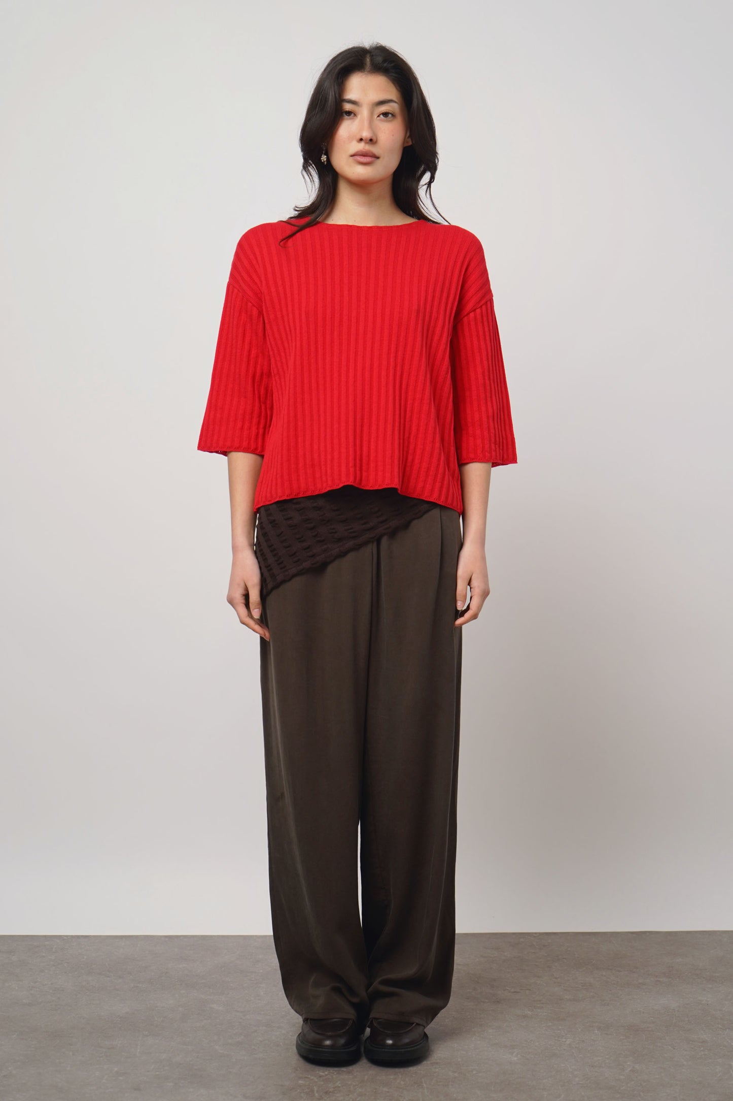 Pullover fine | red