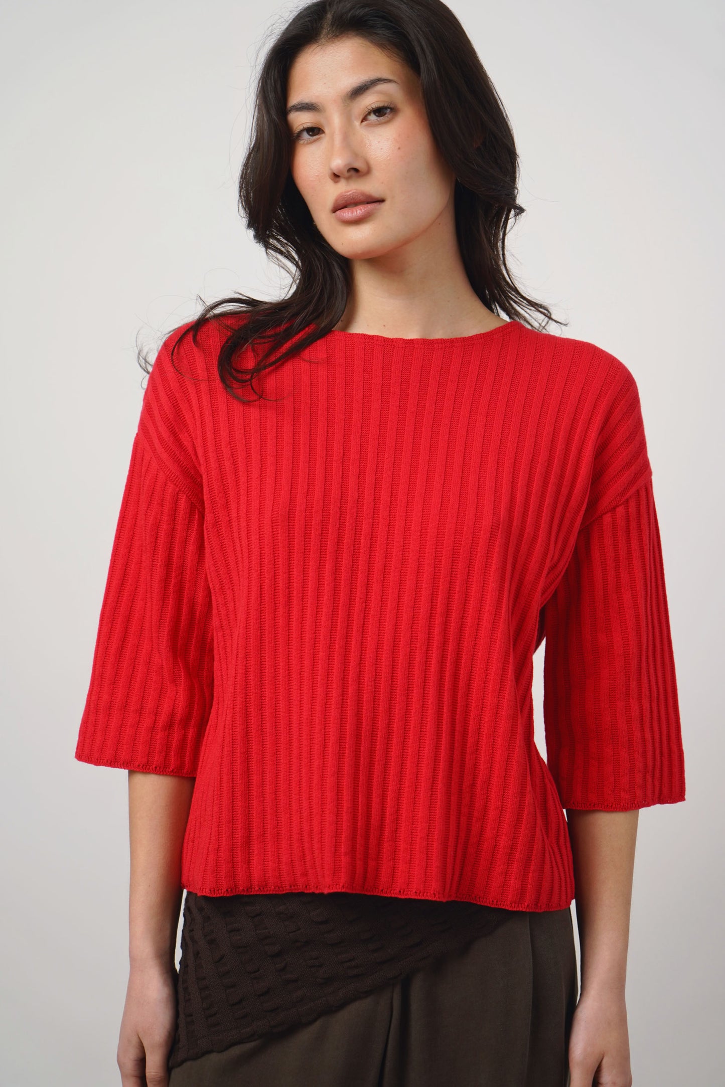 Pullover fine | red