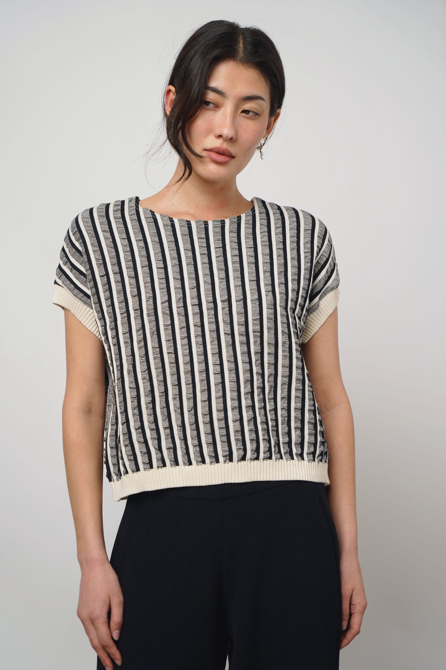 Shirt bubble | natural-black