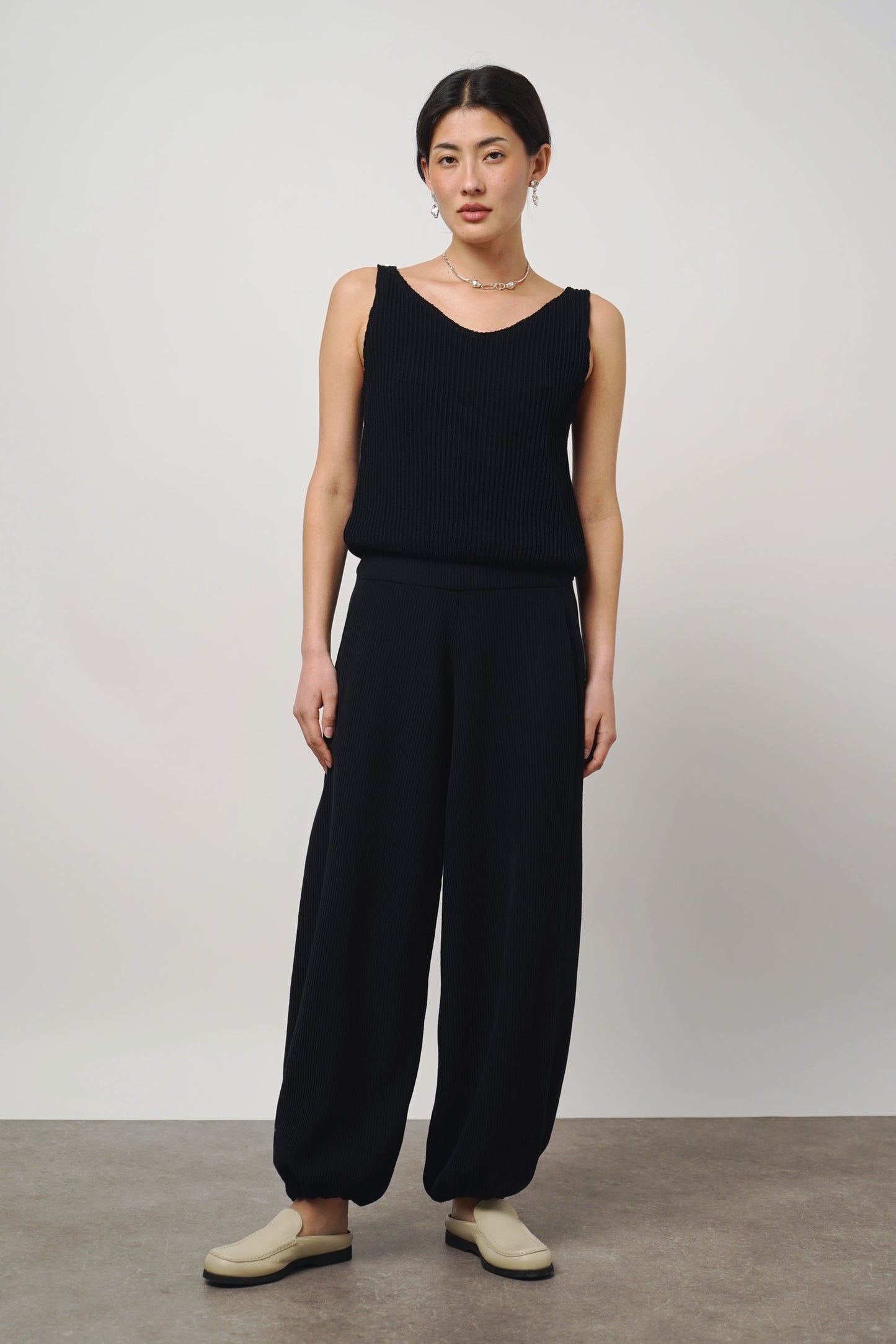 Pants rib | black
