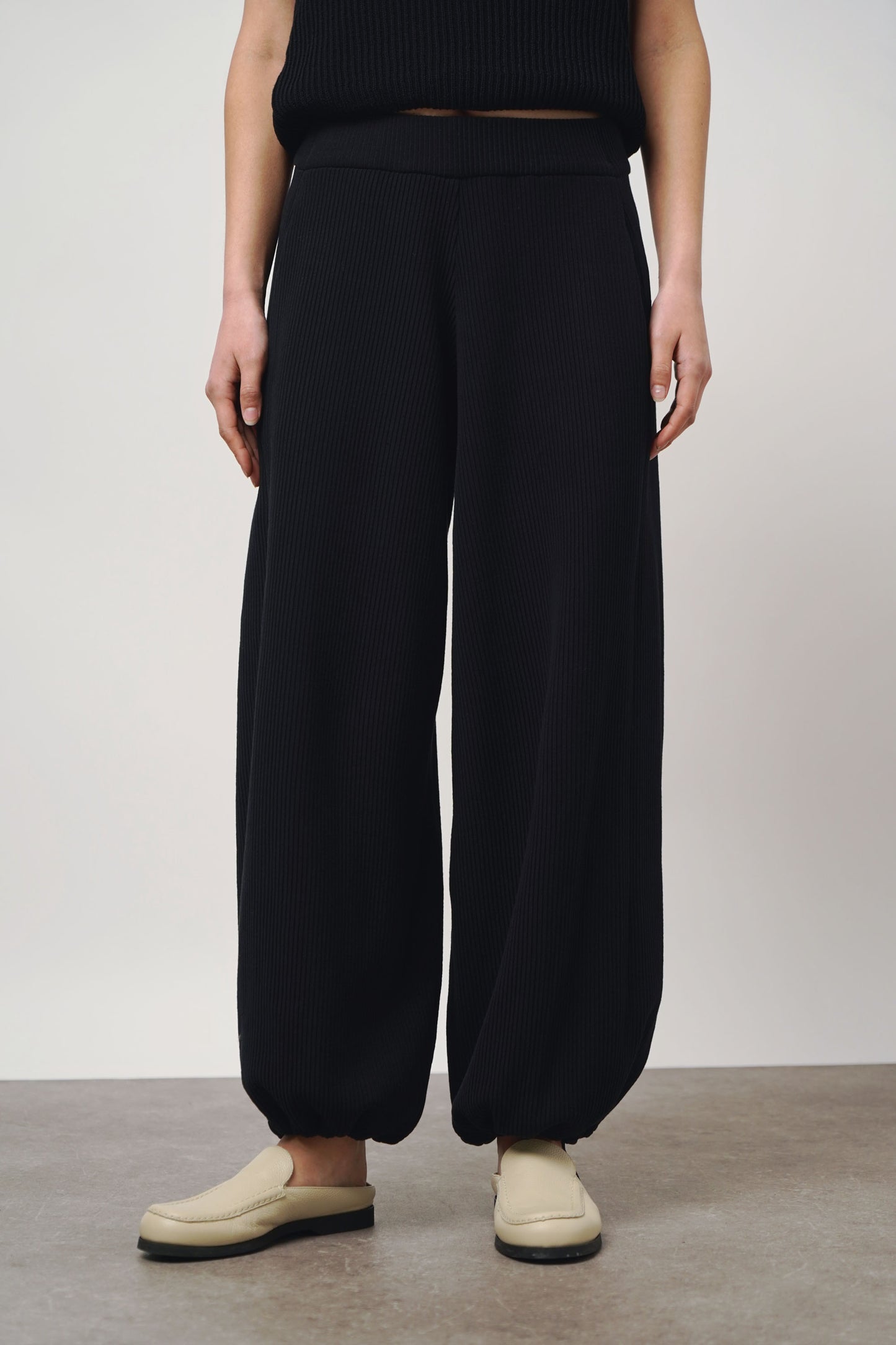 Pants rib | black