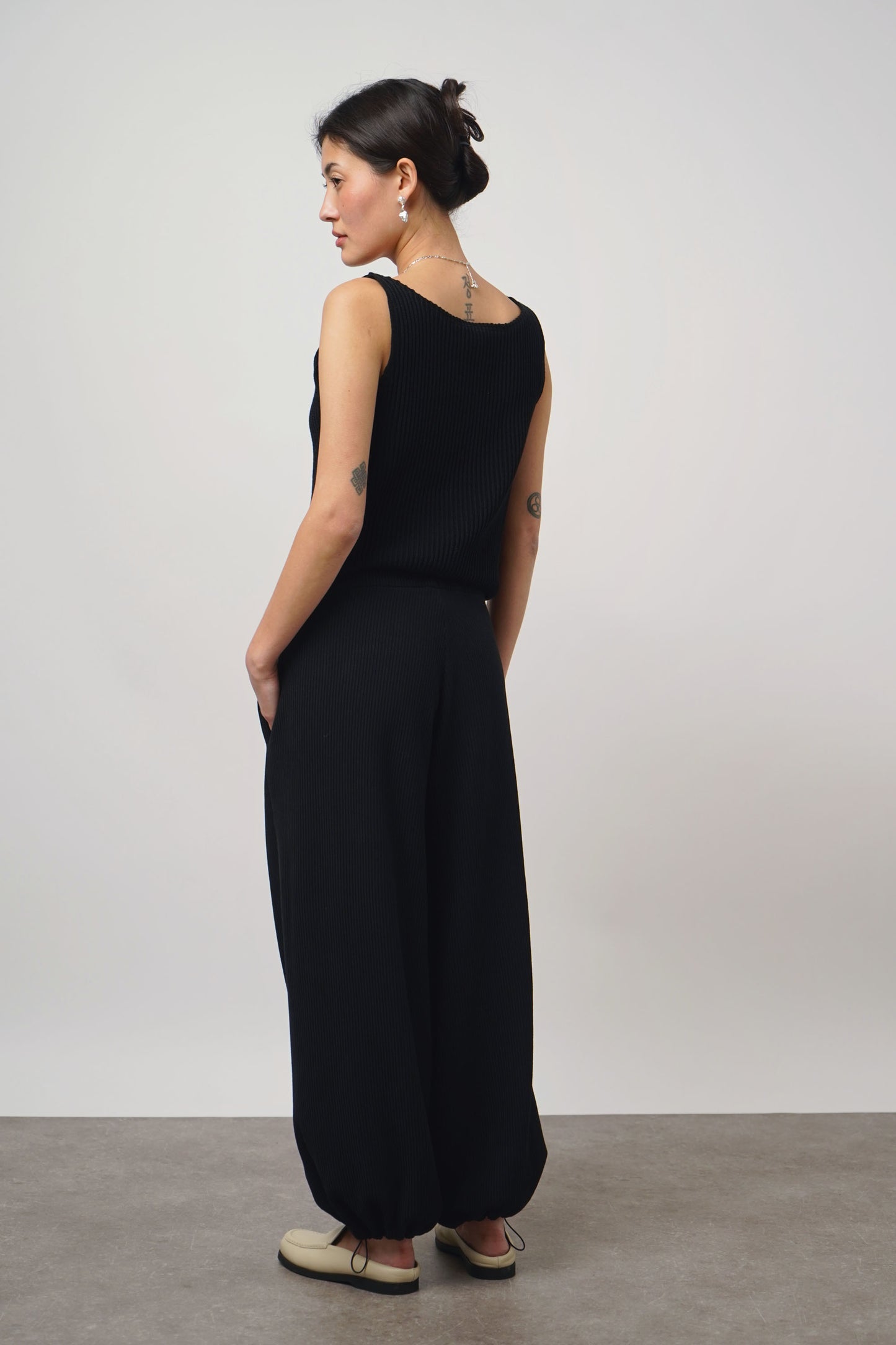 Pants rib | black