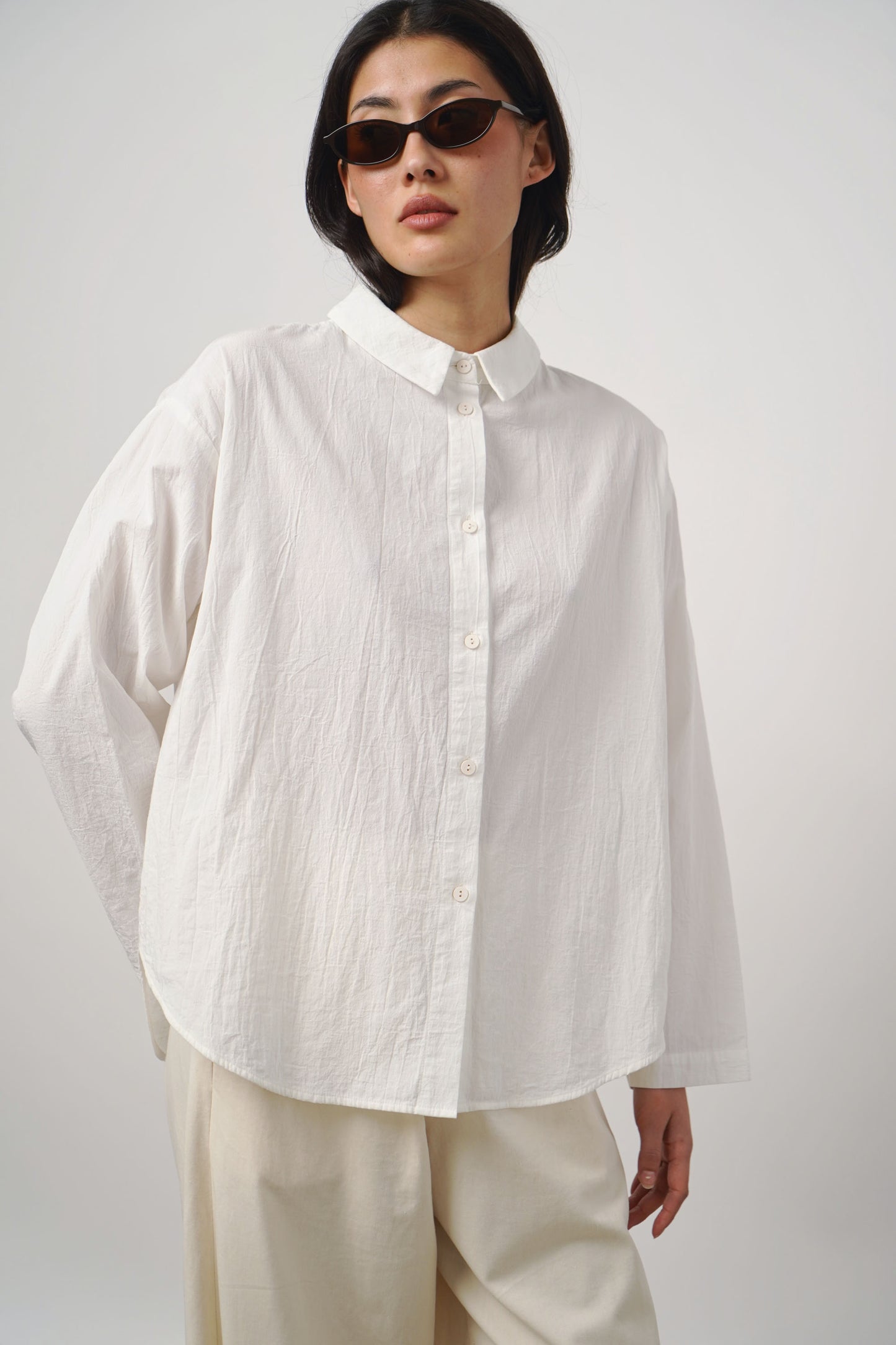 Blouse crinkle | offwhite