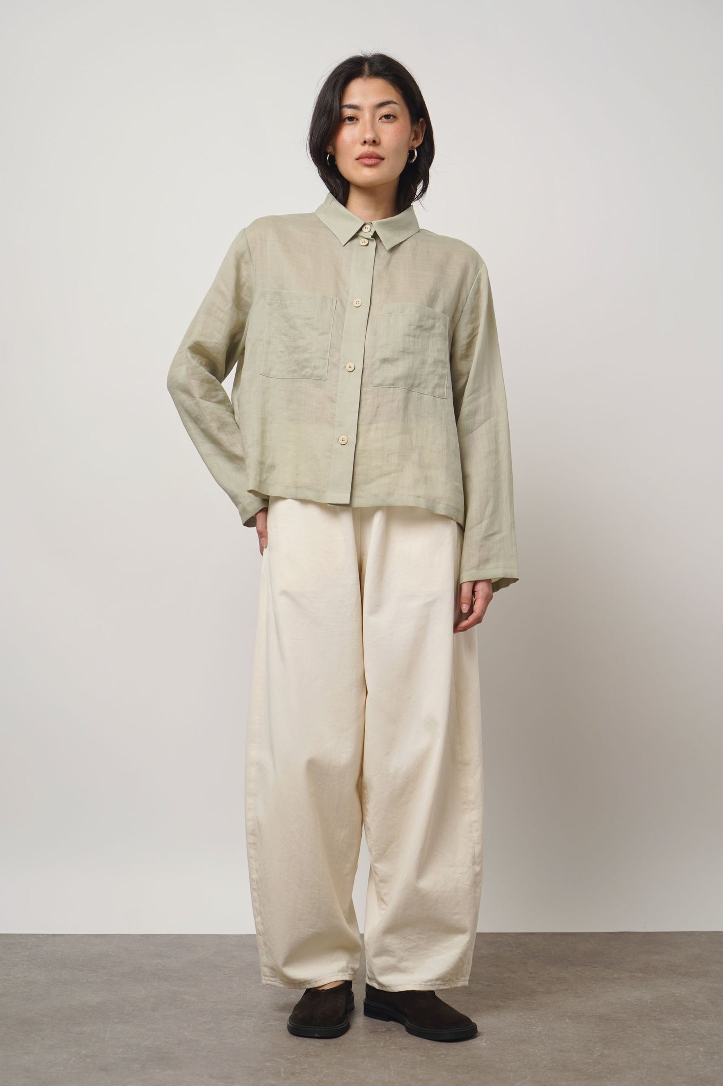 blouse linen | sage