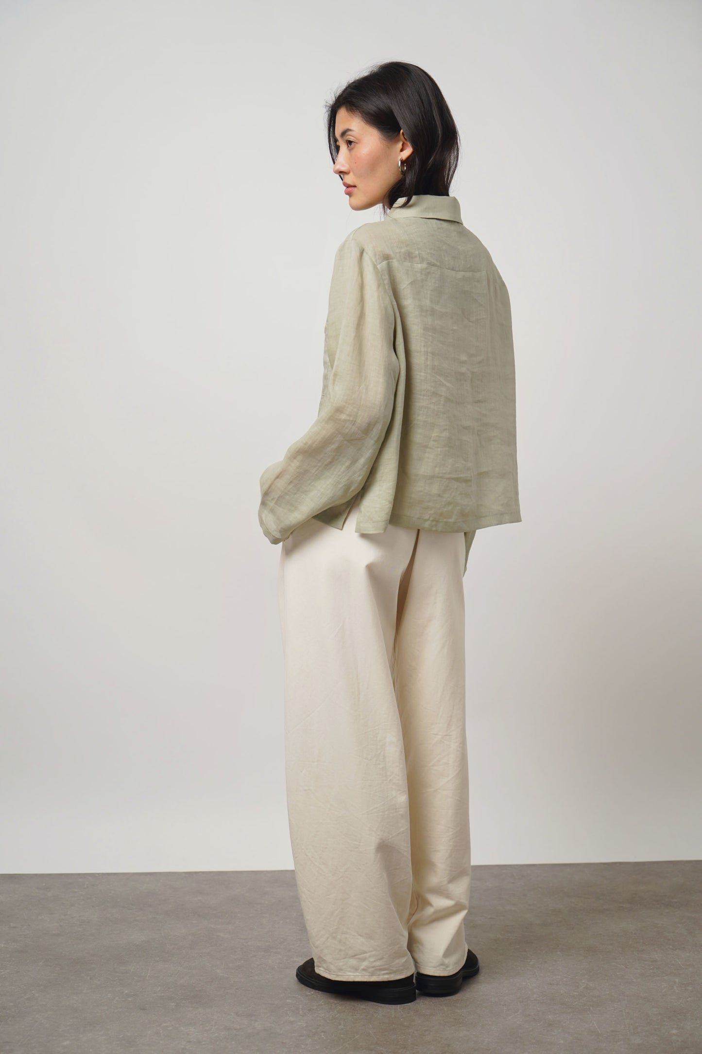 blouse linen | sage