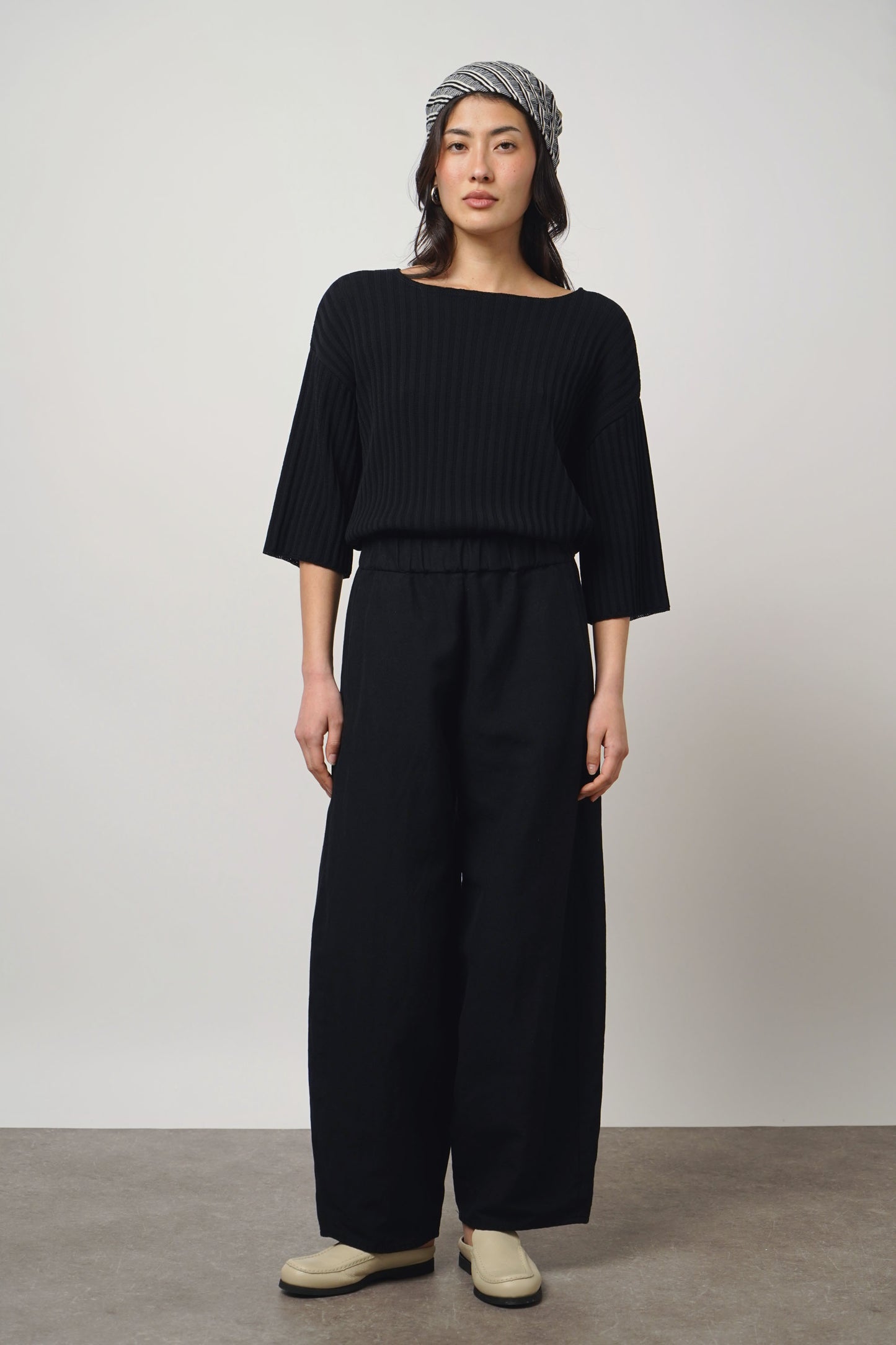Pants wide | black