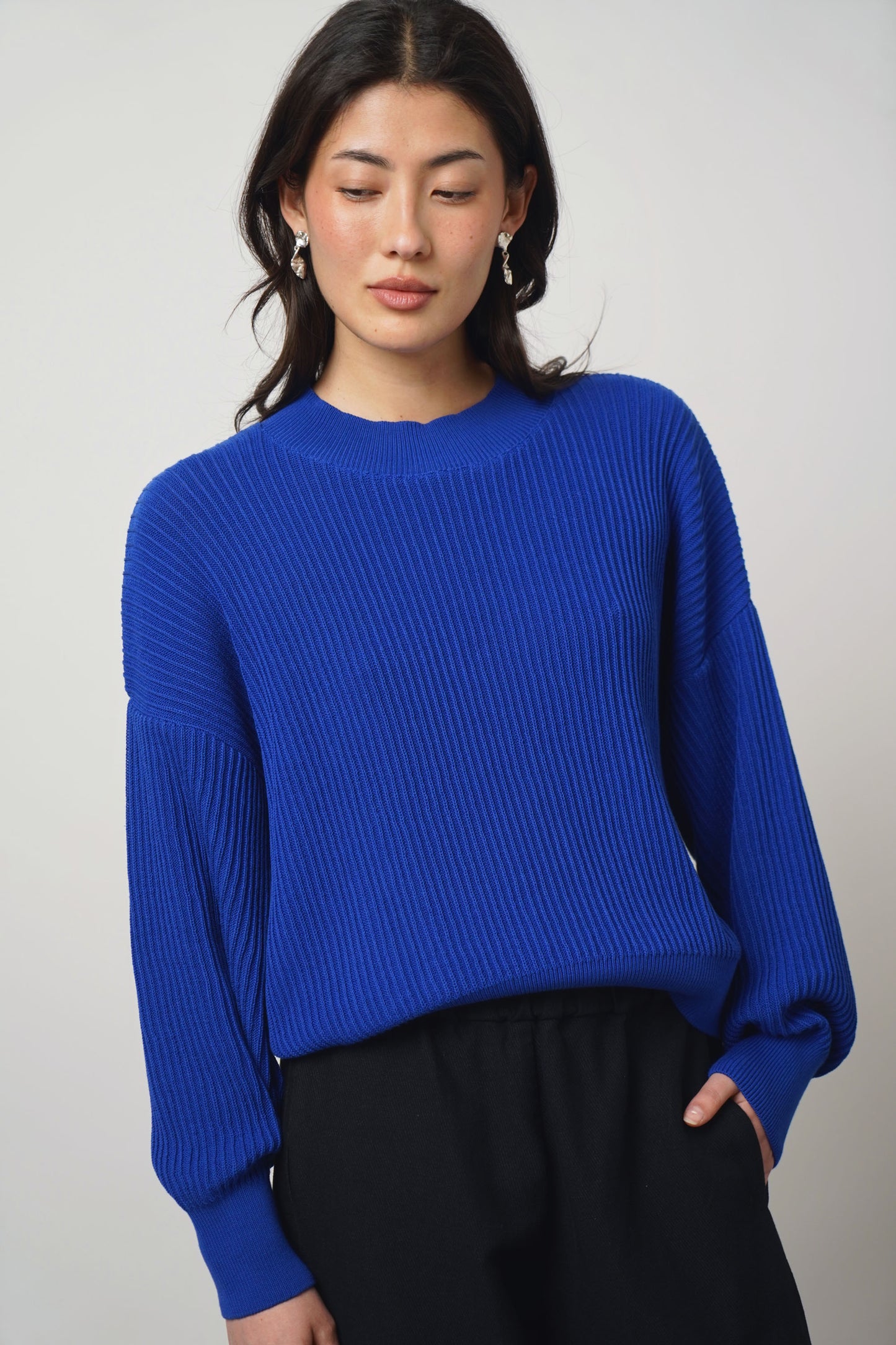 Pullover | cobalt blue