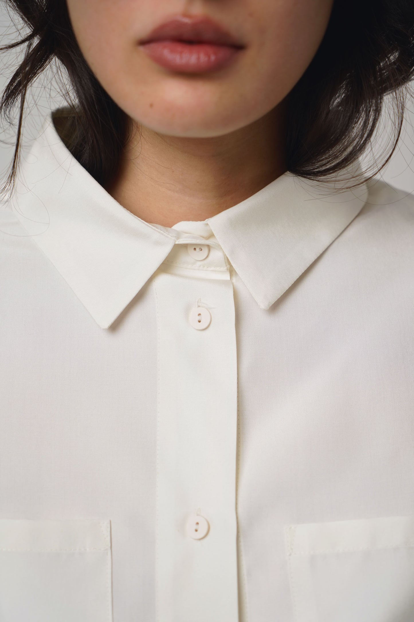 blouse silk | offwhite