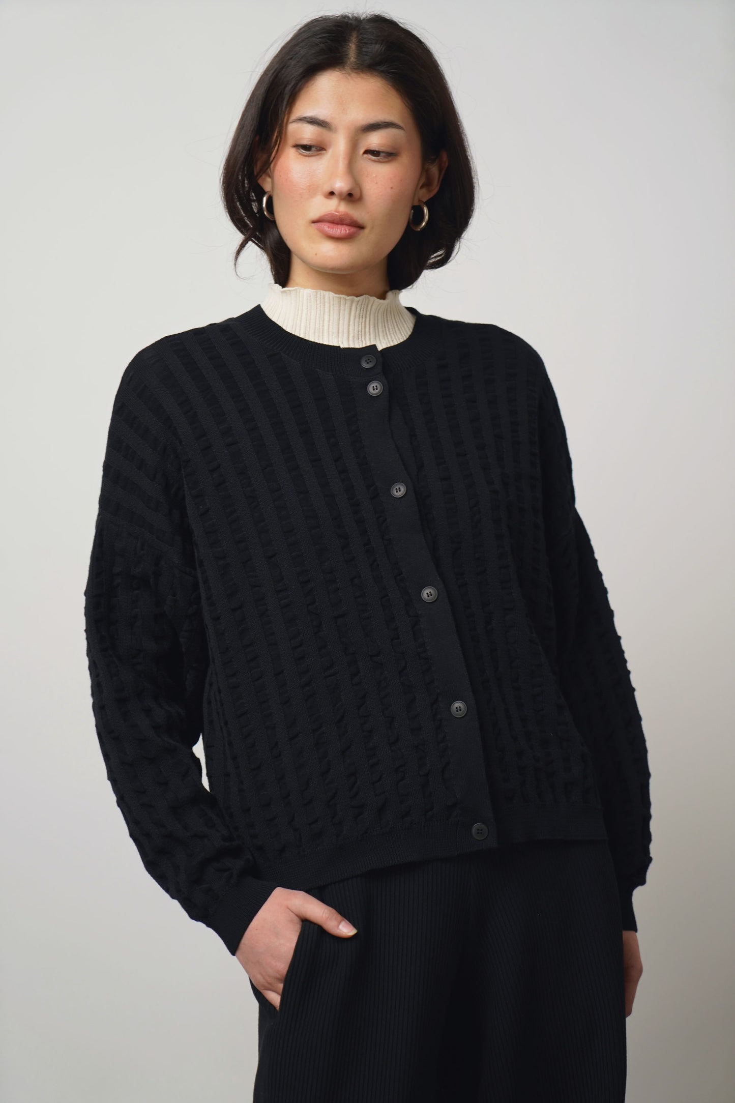 Cardigan bubble | black