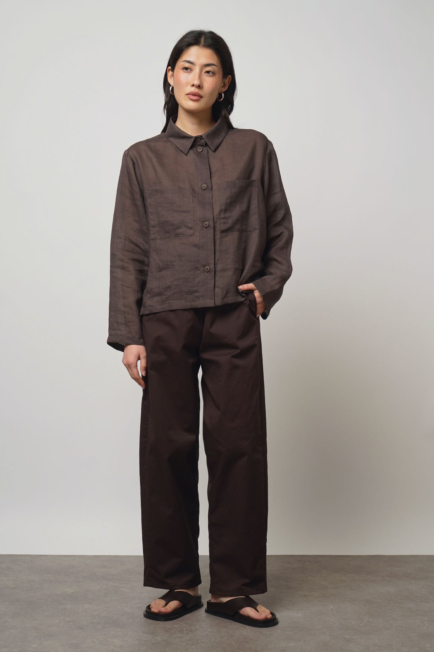 blouse linen | espresso