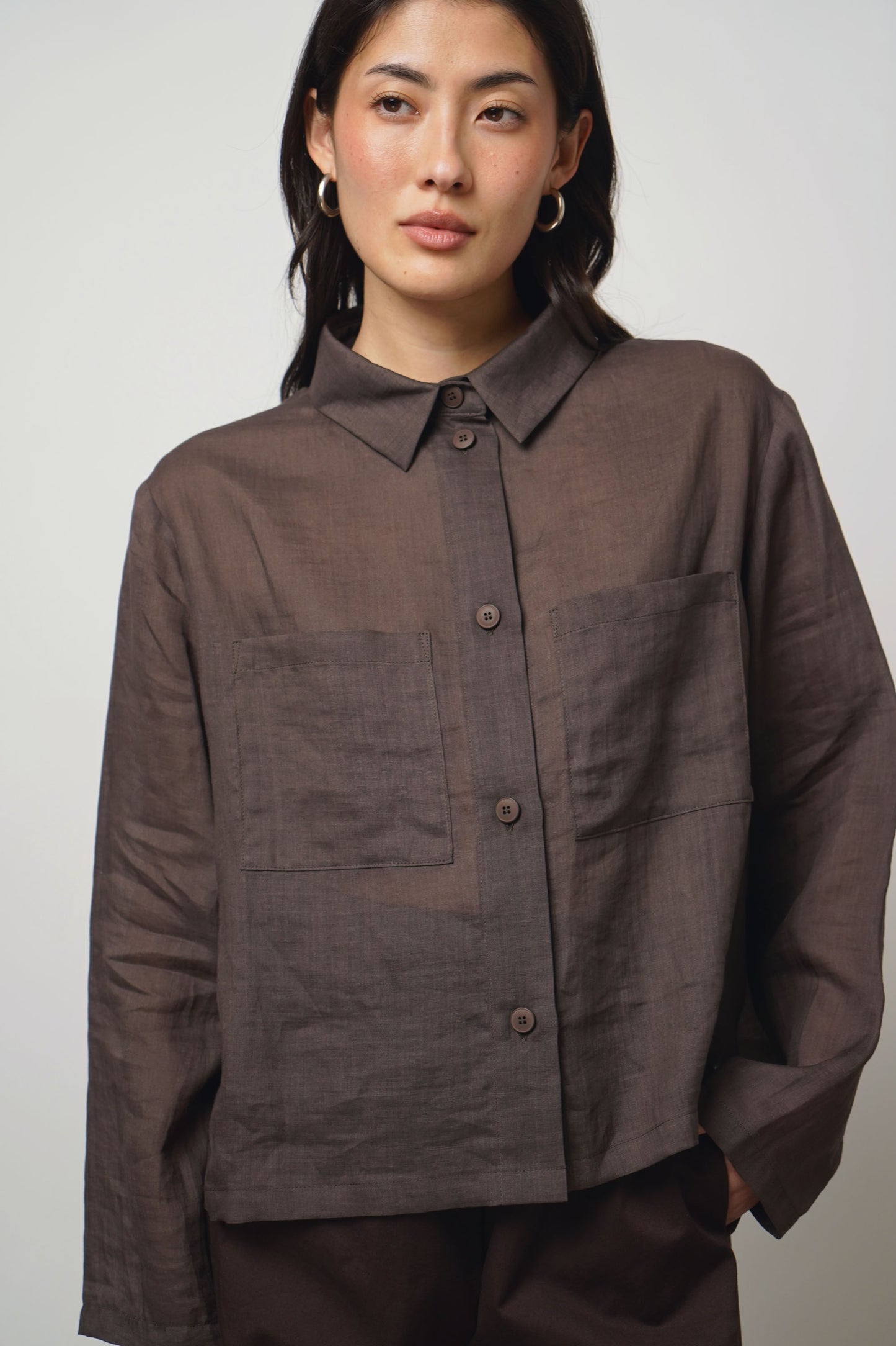 blouse linen | espresso