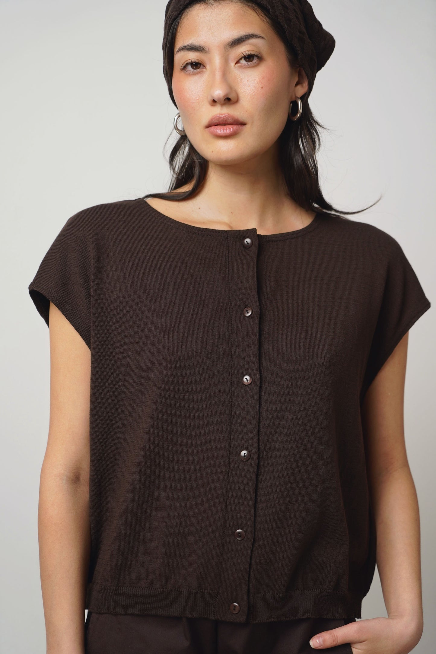 Shirt button | espresso