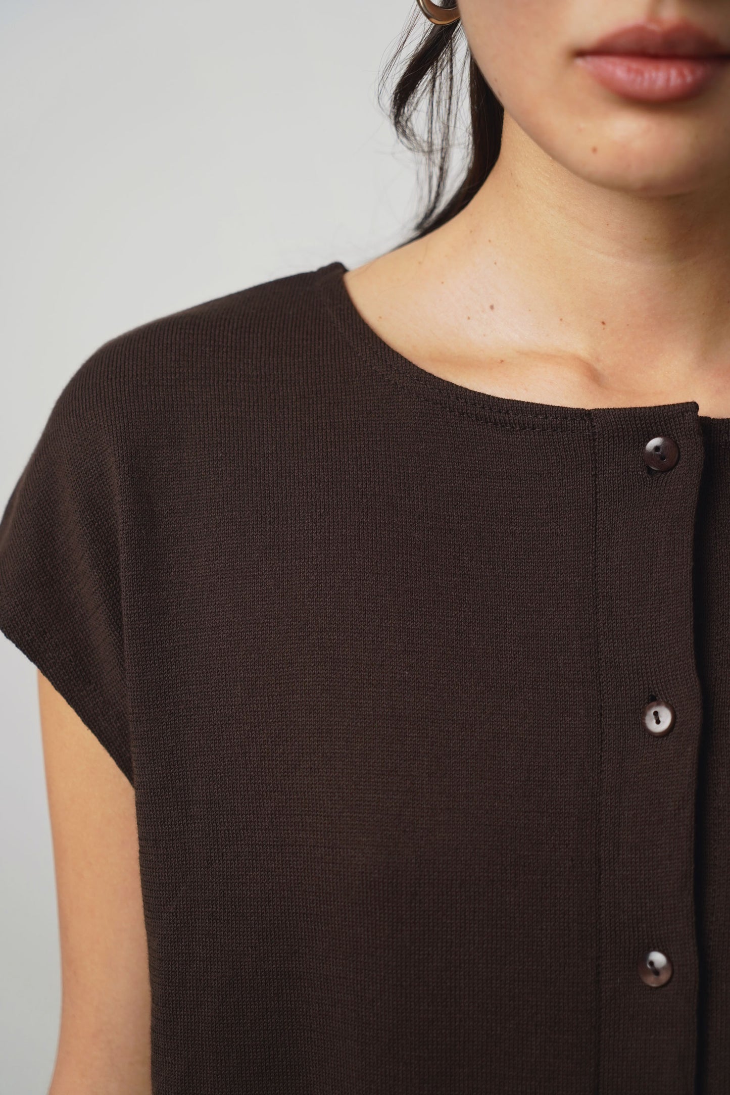 Shirt button | espresso