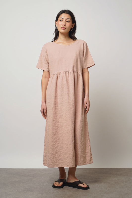 Dress linen | rose