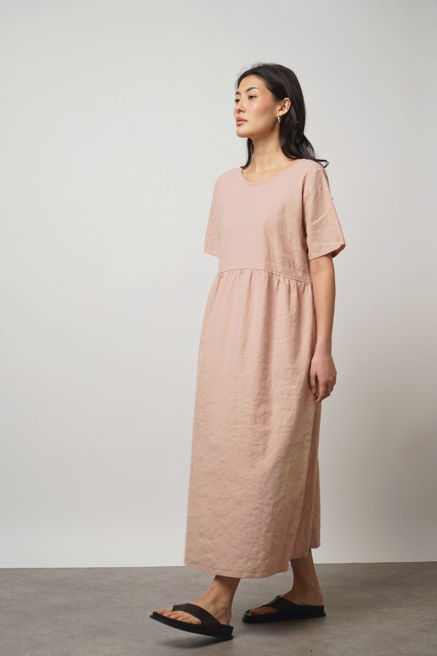 Dress linen | rose
