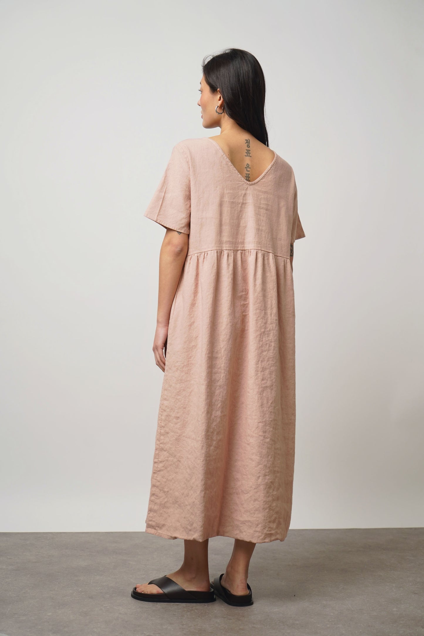 Dress linen | rose