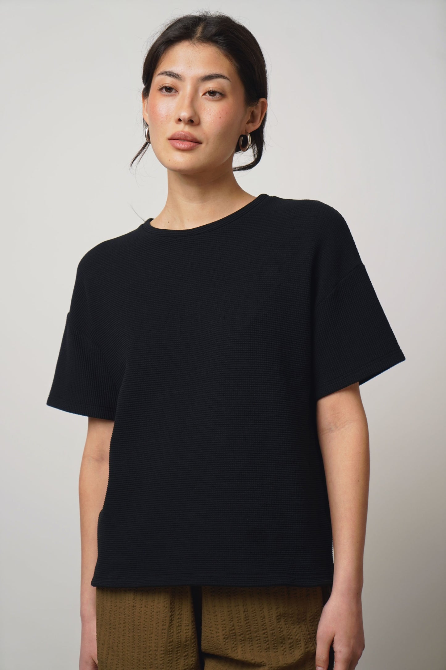 Shirt waffle | black