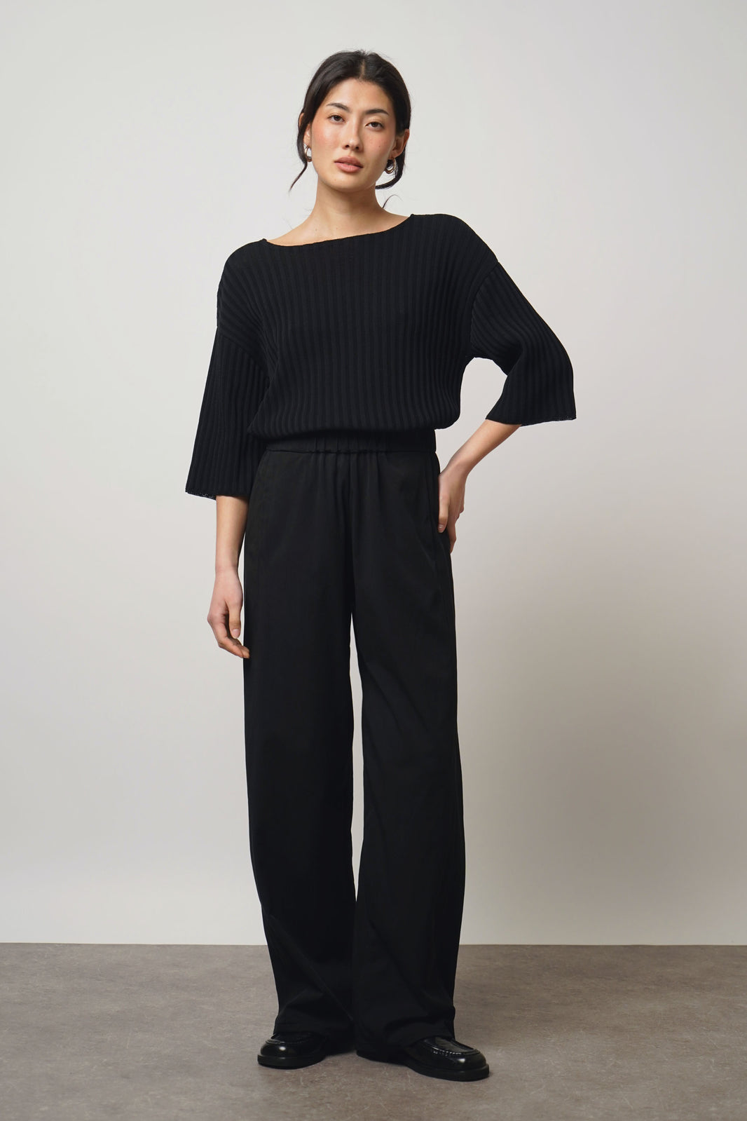 Pants straight | black