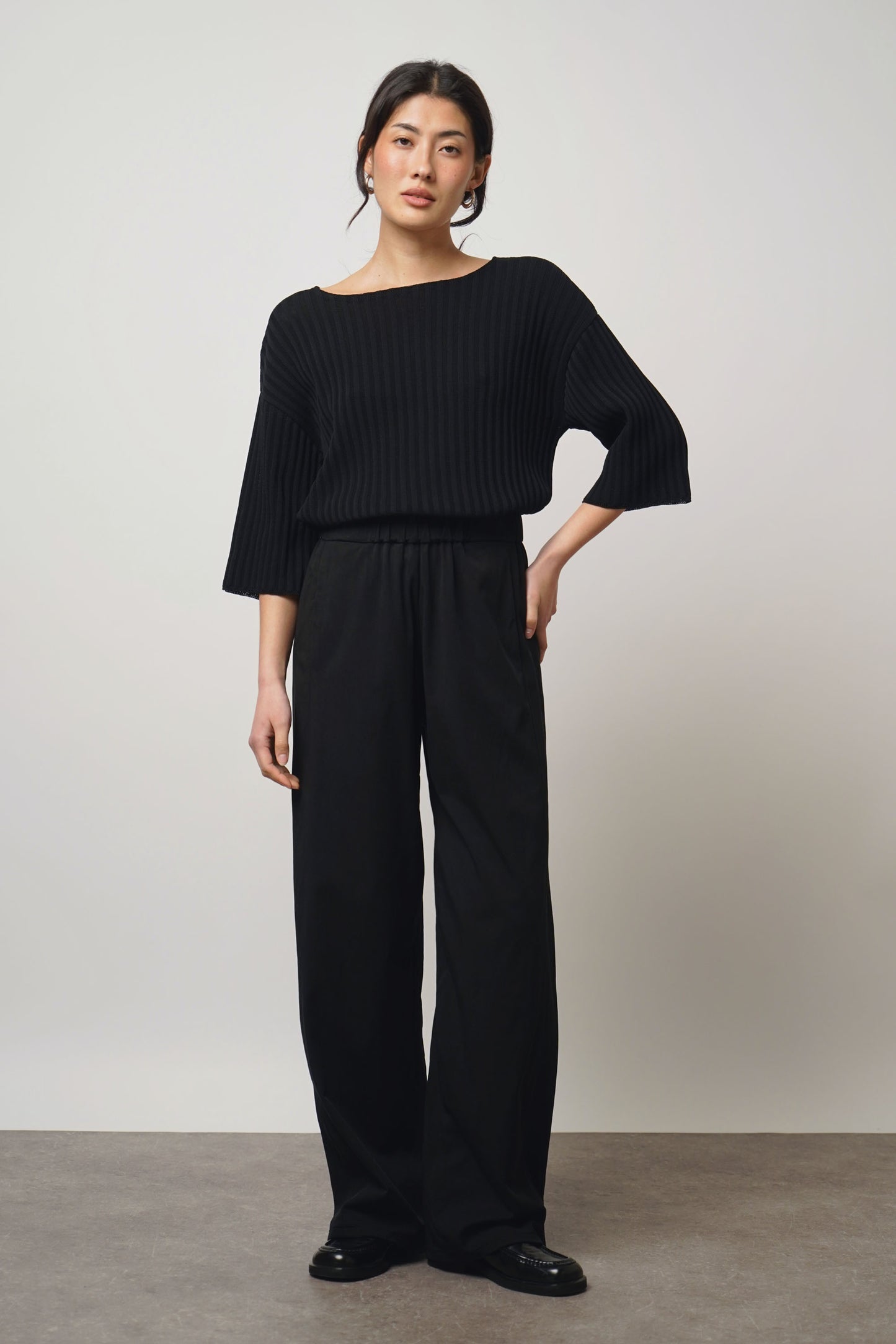 Pants straight | black